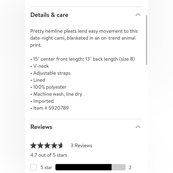 Topshop Animal Pleated Camisole - Picture 3 of 5